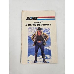 Vintage GI JOE Livret D Offre De Primes Premium Offer Booklet French 1980s